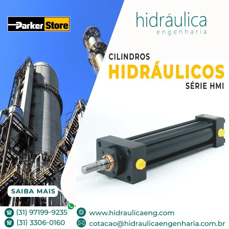 Cilindro hidráulico industrial
